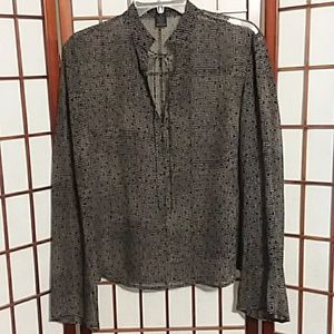 Limited sheer silk blouse
